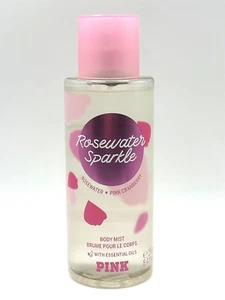 NEW 1 VICTORIA'S SECRET PINK ROSEWATER SPARKLE BODY MIST FRAGRANCE SPRAY 8.4 OZ - Picture 1 of 6