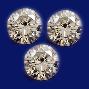 Juego de diamantes blancos 100 % naturales de corte redondo de primera clase de 0,21 quilates con certificado gratuito - Imagen 1 de 1
