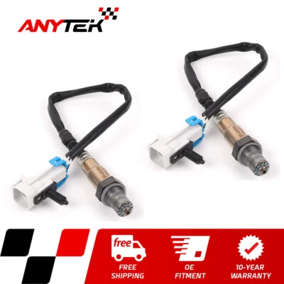 Par de sensores de oxígeno O2 para Chevy GMC Silverado Sierra 1500 2500 2000 2001 2002 Foto 1 de 4