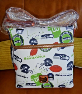 Dooney & Bourke Leder NFL Seattle Seahawks Crossbody Handtasche - Bild 1 von 5