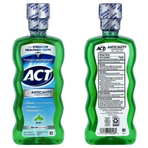 ACT Anticavity Fluoride Mouthwash Mint Alcohol Free Ellie Phillips 18fl oz 532ml - Picture 1 of 5