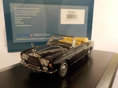 ROLLS ROYCE CORNICHE, INDIGO BLUE, MODEL CAR 1:43 SCALE OXFORD 43RRC001 - Image 1 of 3