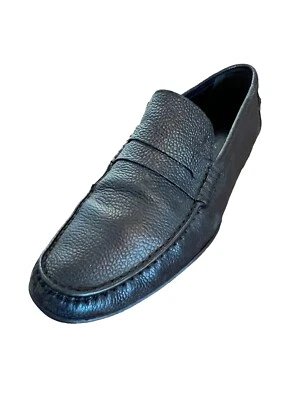 MOCASINES HARRYS OF LONDON CUERO GRANULADO NEGRO CENTAVO EE. UU. 9 UE 42 REINO UNIDO 8 Foto 1 de 4