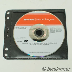 CD original de Microsoft Partner Program Office Communications Server 2007. - Imagen 1 de 1