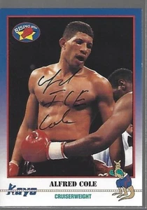 Alfred Cole Autographed 1991 Kayo Boxing Card COA - Picture 1 of 1