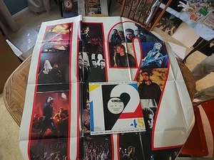 U2 pair 1984 pre-release 12" PROMO record near mint condition USA + RARE poster! - Foto 1 di 7