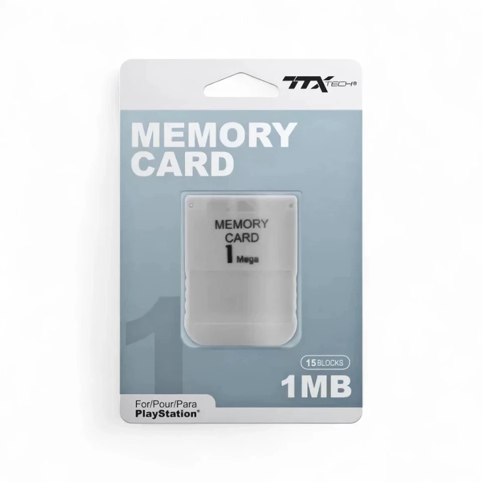 TTX Tech Memory Card 1MB for Playstation 1 - Immagine 1 di 4