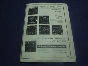 GREAT DORSET STEAM  FAIR AUCTION PROGRAME 1978 - Imagen 1 de 2