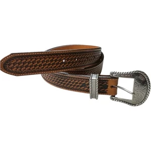 Justin Gürtel Herren 42 USA Basket Weave Leder C12264 Rodeo Cowboy Western Bronco - Bild 1 von 11