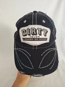 Farm Girl Brand Mesh Strap Back Baseball Cap embellished distressed - Picture 1 of 10