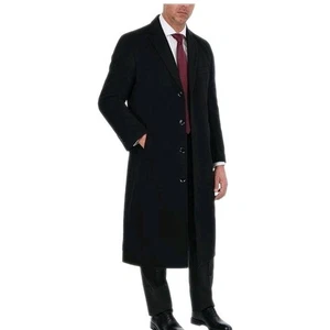 *NUOVO CON ETICHETTE* Cappotto uomo Chereskin misto cashmere (nero classico, 46L) - Foto 1 di 2