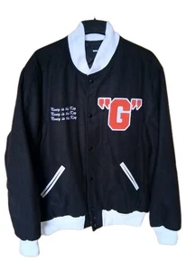 Nova Men XXL Finesse G Letterman Jacket Money Is The Key Black Orange White 2XL - Picture 1 of 13