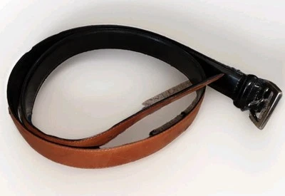 Cinturón de vestir Coach #5936 para hombre marrón Reddis charol pulido 40/100"  Foto 1 de 4