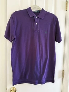 NEW Polo Ralph Lauren Small Purple Pique Cotton Shirt Pony NWT - Picture 1 of 4