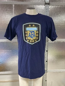 Argentina Fooball Association AFA Shirt - Adidas - Mens L - The Go-To Tee - Blue - Picture 1 of 6