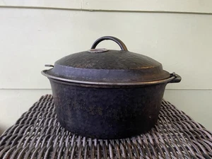 Horno holandés de hierro fundido martillado vintage - 8 - termómetro Wagner (?) Defecto sin marca - Imagen 1 de 16