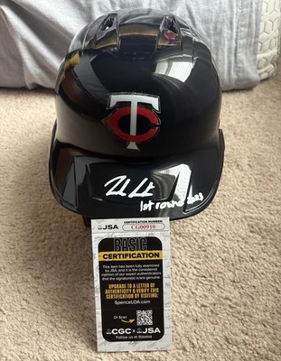 Marek Houston Signed Minnesota Twins FULL SIZE Batting Helmet Rawlings Auto JSA! - Image 1 of 4