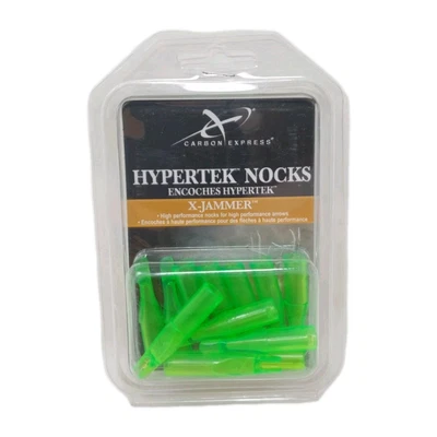 12 Pack: Carbon Express Hypertek X-Jammer Arrow Nocks Fluorescent Green: W3410 - Image 1 of 3