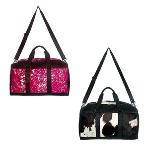 Bolso de mujer AD American Darling ADBG474BRWBK de lona de cuero genuino - Imagen 1 de 20
