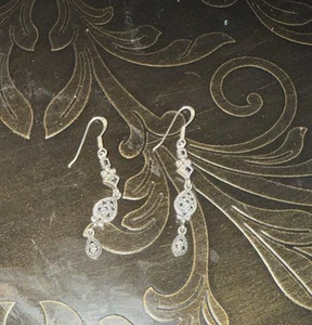 Hermosos pendientes vintage de plata - Imagen 1 de 3