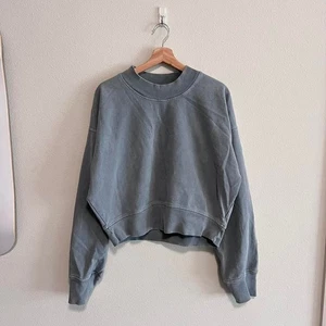 Talentless Cropped Mock Neck Pullover Boxy Crewneck Sweatshirt Womens Size Xl - Picture 1 of 4