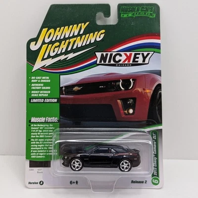 Johnny Lightning 2013 Camaro ZL1 Nickey Chicago Black 1:64 Muscle Cars USA - Image 1 of 4