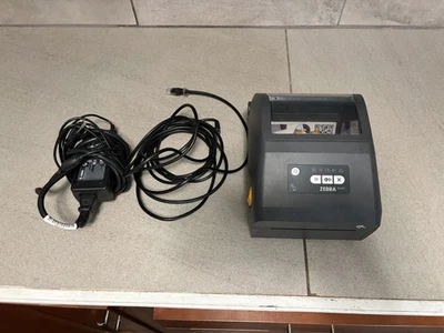 Zebra ZD421 Direct Thermal Barcode Label Printer ZD4A042-D01E00EZ w/ Adapter - Image 1 of 4