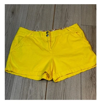 Bermuda casual amarela Cremieux bolsos 100% algodão tamanho 12  - Imagem 1 de 4