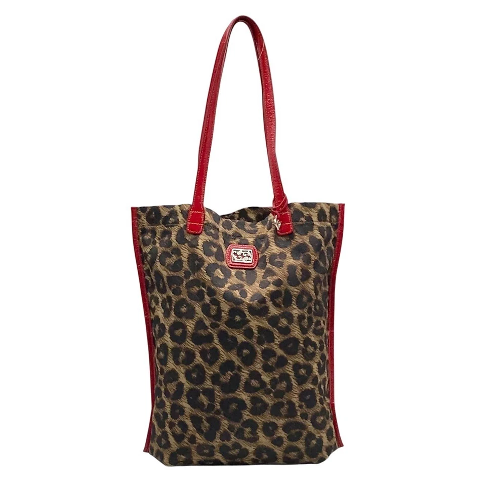 Bolso de Mano Brighton Ajustado de Nylon con Estampado de Leopardo Foto 1 de 4