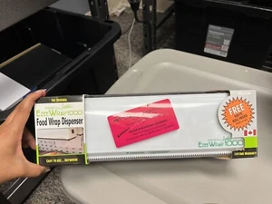 E-Zee Wrap 1000 Plastic Wrap Dispenser + 190’ Mega Size parchment Paper Roll! - Picture 1 of 5
