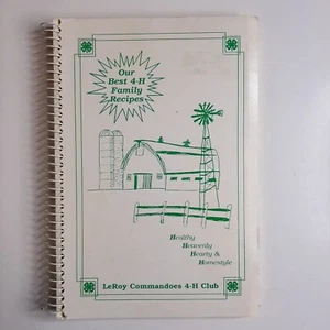 OUR BEST 4-H FAMILY RECIPES 1995 LeRoy Commandoes 4-H Capron, IL SC book OS96 - Picture 1 of 12