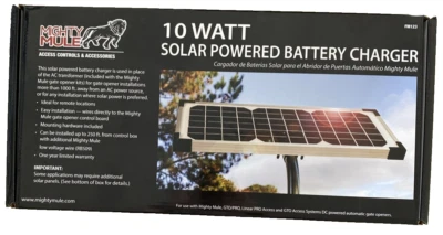 🌹 Mighty Mule FM123 Commercial-Residential Solar Panel For Gate Opener *NEW* - Image 1 of 2