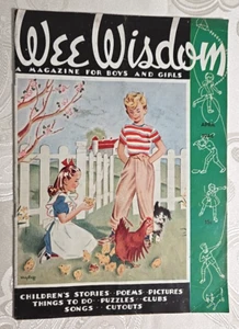 Wee Wisdom magazine for children April 1944 Easter Paper Dolls Stories WWII era - Imagen 1 de 6
