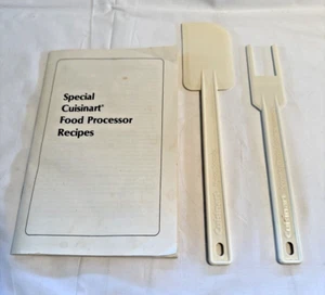 Cuisinart DLC-10 Food Processor Nylon Spatula / Blade Reamer & Recipes Vintage - Picture 1 of 18