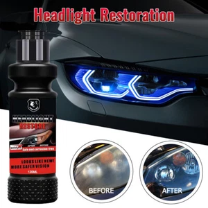 Pro Car Headlight Lens Restoration Repair Kit Polish Cleaner Cleaning Tool - Picture 1 of 15