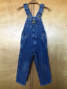 OshKosh B'Gosh Vestbak Blue Denim Overalls Size 4T MADE IN USA EUC - Picture 1 of 5