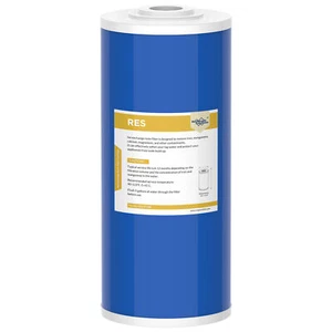 1-6 Pack 10"x4.5" Water Softening Filter Big Blue Whole House Ion Exchange Resin - Picture 1 of 13