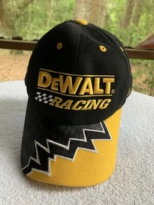 DeWalt Racing NASCAR Cap Hat Matt Kenseth Roush #17 Sharkstooth Black/Yellow - Picture 1 of 7