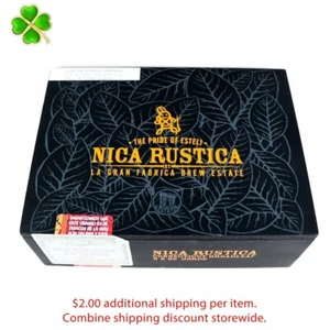 Caja de cigarros de madera vacía Nica Rustica Gordo 9,25" x 6,75" x 3,25" - Imagen 1 de 12