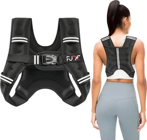 Weighted Vest 5lb/10lb/15lb/20lb/25lb/30lb Weights with Reflective Stripe, Weigh - Picture 1 of 6