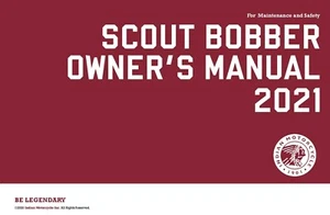 Indian Owners Manual Book 2021 Indian Scout Bobber Twenty - Bild 1 von 12