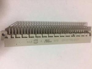 2pcs of 09031966921  Backplane Connector Plug 96POS 2.54mm 3 Rows R/A Solder - Picture 1 of 4