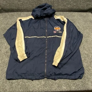 Spotlight-Baltimore Ravens N.Y. Giants 2001 XXXV Super Bowl Jacket Medium Blue - Picture 1 of 17