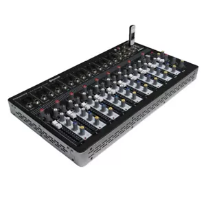 Mixer Bluetooth 10CH Stage Recording Live Studio Mixing Console Lettore MP3 Mixer - Foto 1 di 18