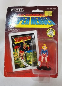 ERTL Vintage 1990 DC Comics Super Heroes “Supergirl” Die-Cast Metal Figure