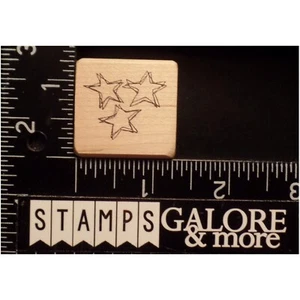 Magenta Rubber Stamps SKETCHED CLUSTER TRIO STARS CELESTIAL #W23 - Picture 1 of 2