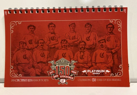2019 Cincinnati Reds Season Tickets Book / Complete Season 81 Games Cover