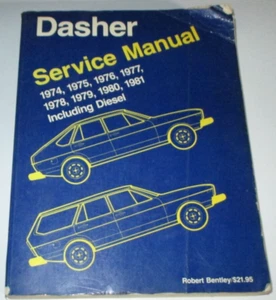 Volkswagon 1974 thru 1981 Dasher (Includes Diesel) Service Shop Repair Manual - Picture 1 of 5