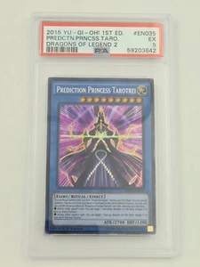 2015 Yugioh DRL2-EN035 Prediction Princess Tarotrei Secret Rare 1st Ed. PSA 5 - Picture 1 of 2