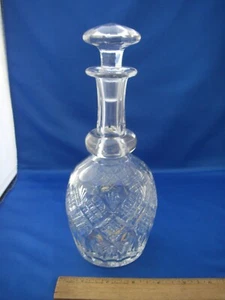 DECANTADOR DE CRISTAL DE CORTE INGLÉS FINO WEBB firmado-9 3/4 pulgadas - buen estado - sin precio base - Imagen 1 de 8